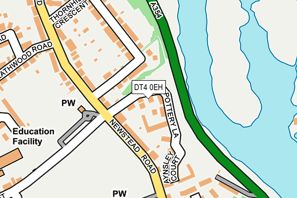 DT4 0EH map - OS OpenMap – Local (Ordnance Survey)