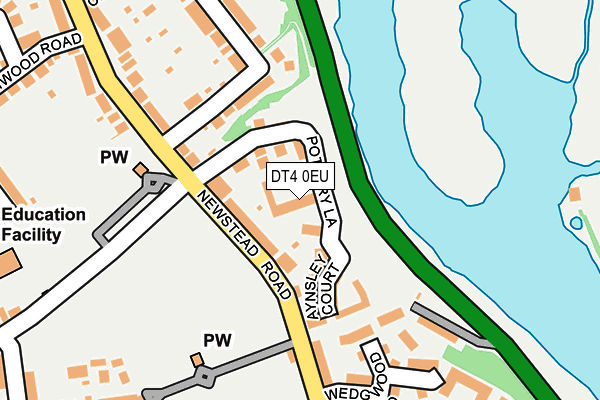 DT4 0EU map - OS OpenMap – Local (Ordnance Survey)