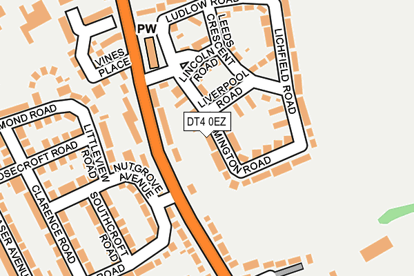 DT4 0EZ map - OS OpenMap – Local (Ordnance Survey)