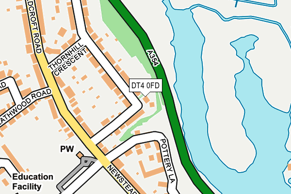 DT4 0FD map - OS OpenMap – Local (Ordnance Survey)