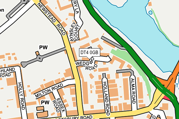 DT4 0GB map - OS OpenMap – Local (Ordnance Survey)