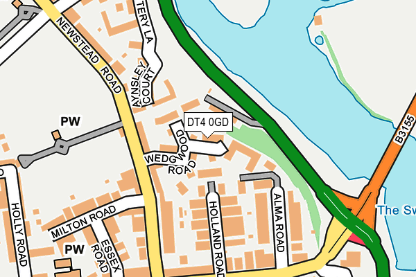 DT4 0GD map - OS OpenMap – Local (Ordnance Survey)