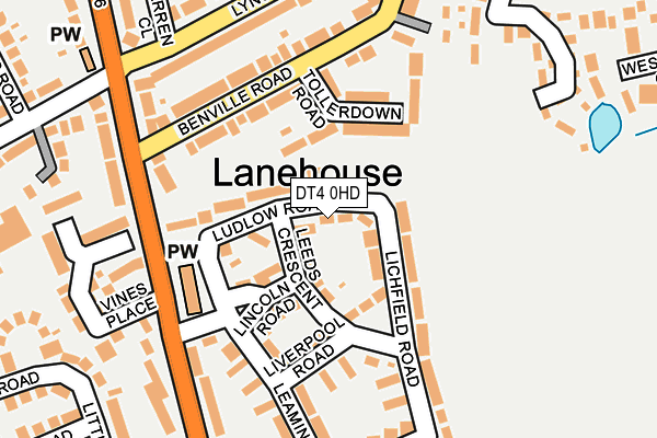 DT4 0HD map - OS OpenMap – Local (Ordnance Survey)