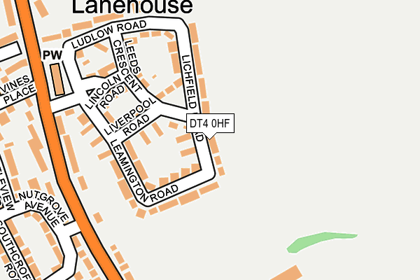 DT4 0HF map - OS OpenMap – Local (Ordnance Survey)