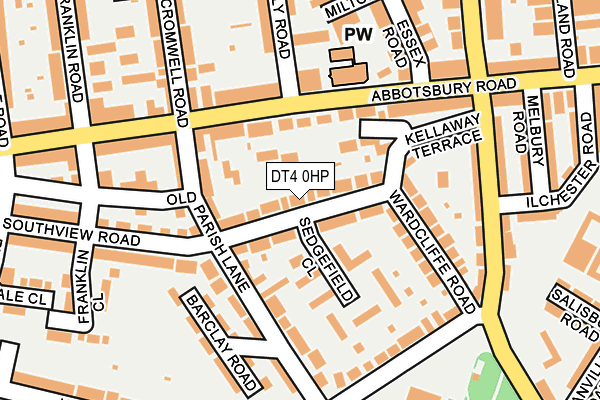 DT4 0HP map - OS OpenMap – Local (Ordnance Survey)