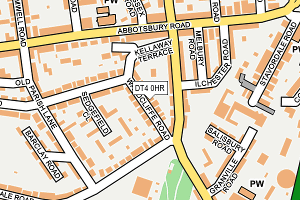 DT4 0HR map - OS OpenMap – Local (Ordnance Survey)