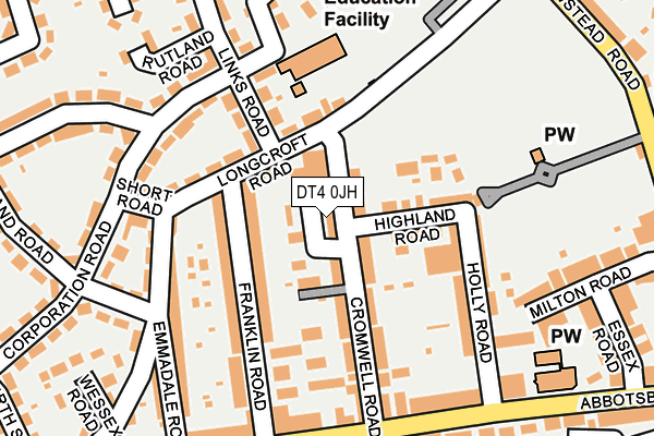DT4 0JH map - OS OpenMap – Local (Ordnance Survey)