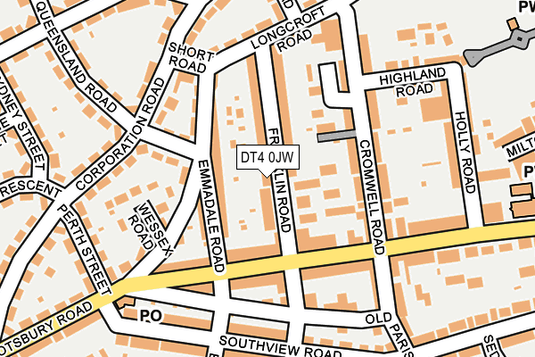 DT4 0JW map - OS OpenMap – Local (Ordnance Survey)