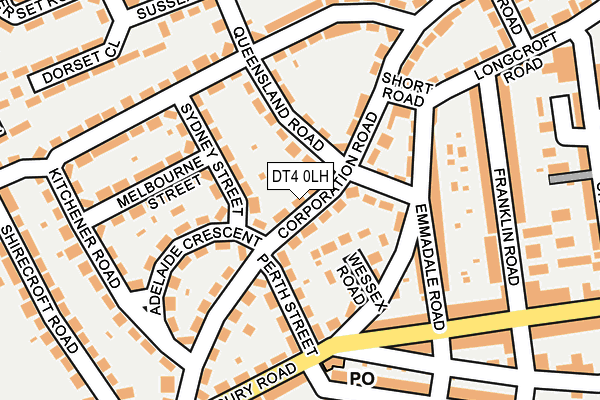 DT4 0LH map - OS OpenMap – Local (Ordnance Survey)