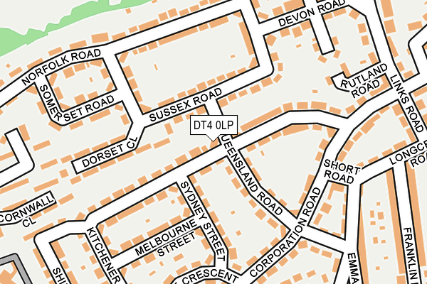 DT4 0LP map - OS OpenMap – Local (Ordnance Survey)