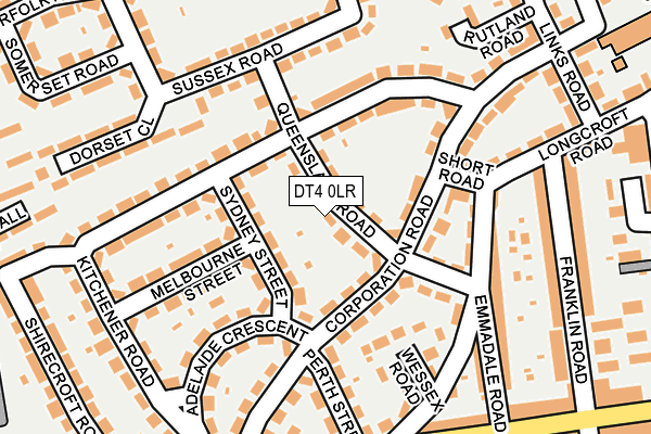 DT4 0LR map - OS OpenMap – Local (Ordnance Survey)