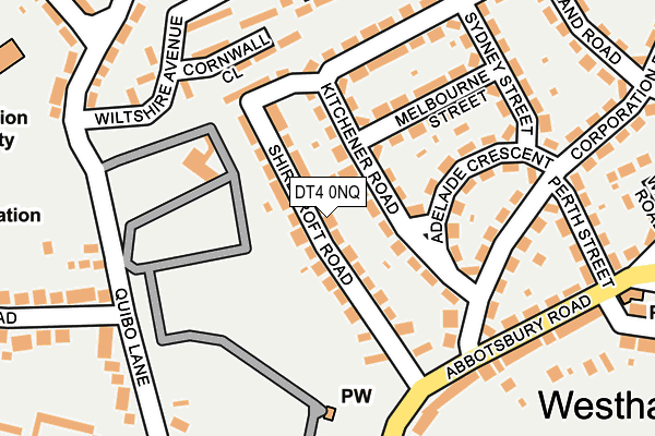 DT4 0NQ map - OS OpenMap – Local (Ordnance Survey)