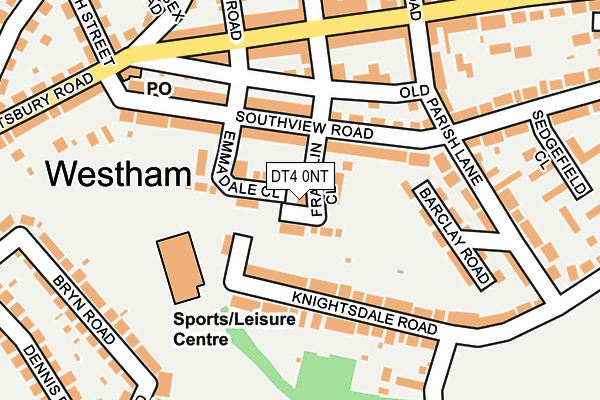 DT4 0NT map - OS OpenMap – Local (Ordnance Survey)