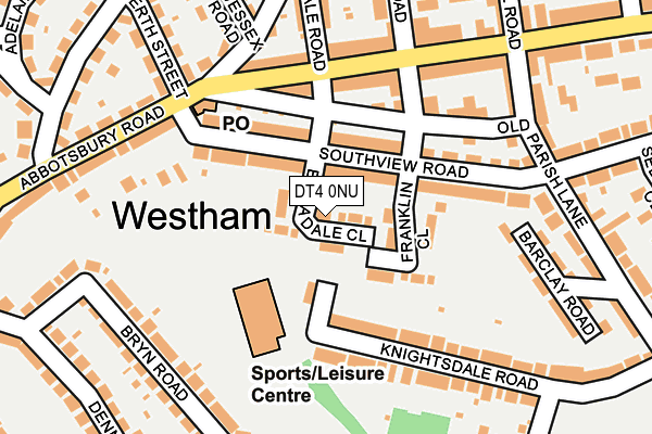 DT4 0NU map - OS OpenMap – Local (Ordnance Survey)