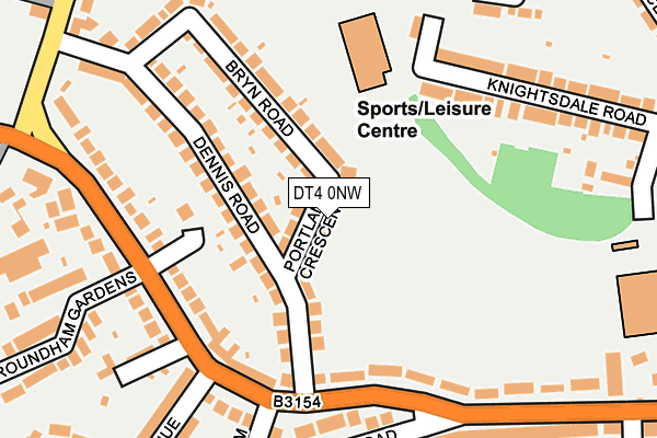 DT4 0NW map - OS OpenMap – Local (Ordnance Survey)