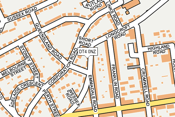 DT4 0NZ map - OS OpenMap – Local (Ordnance Survey)