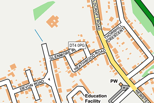 DT4 0PG map - OS OpenMap – Local (Ordnance Survey)