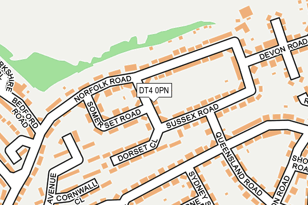 DT4 0PN map - OS OpenMap – Local (Ordnance Survey)