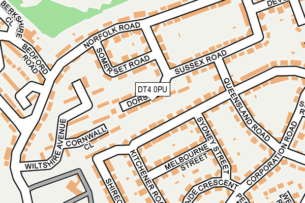 DT4 0PU map - OS OpenMap – Local (Ordnance Survey)