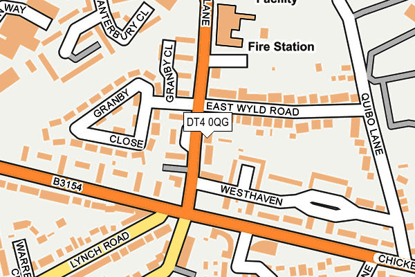 DT4 0QG map - OS OpenMap – Local (Ordnance Survey)