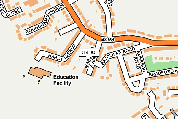 DT4 0QL map - OS OpenMap – Local (Ordnance Survey)