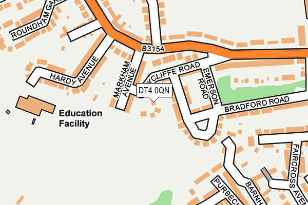 DT4 0QN map - OS OpenMap – Local (Ordnance Survey)