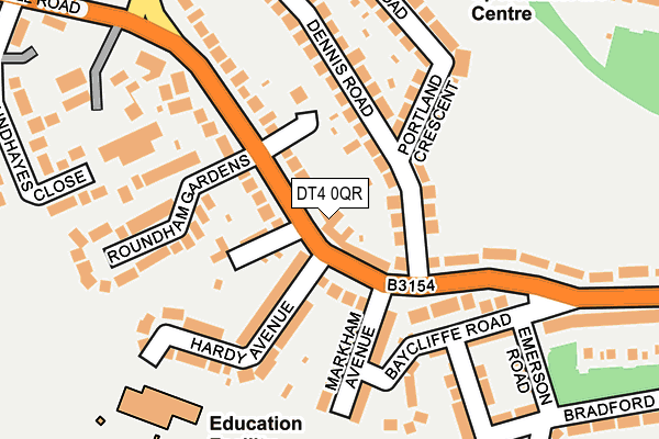 DT4 0QR map - OS OpenMap – Local (Ordnance Survey)