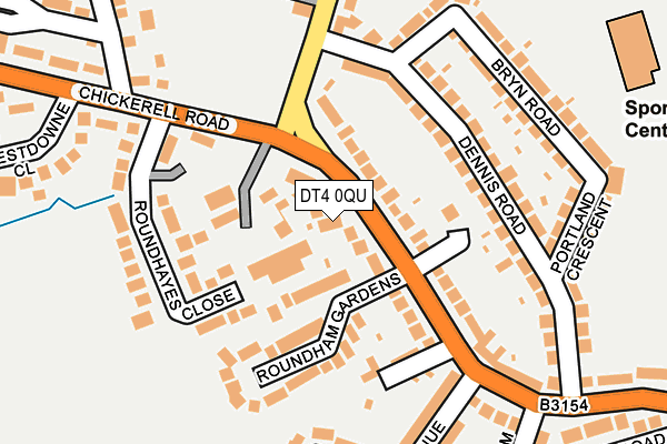 DT4 0QU map - OS OpenMap – Local (Ordnance Survey)