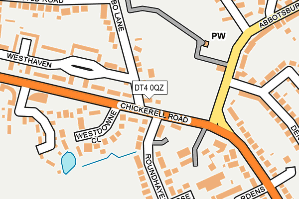 DT4 0QZ map - OS OpenMap – Local (Ordnance Survey)