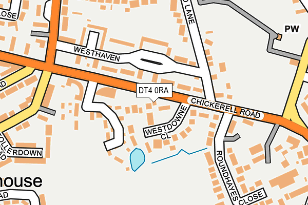 DT4 0RA map - OS OpenMap – Local (Ordnance Survey)