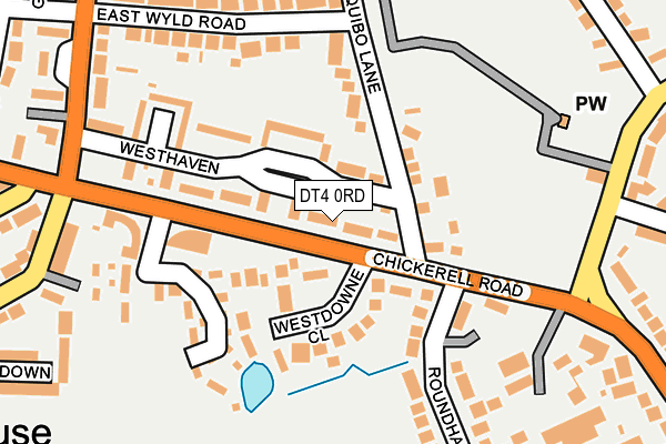 DT4 0RD map - OS OpenMap – Local (Ordnance Survey)