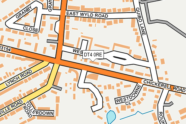 DT4 0RE map - OS OpenMap – Local (Ordnance Survey)