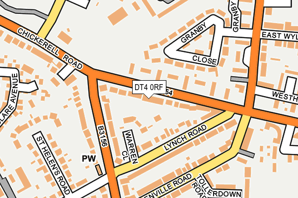 DT4 0RF map - OS OpenMap – Local (Ordnance Survey)