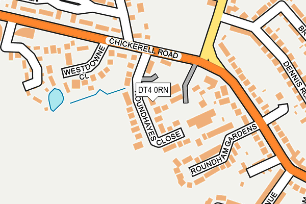 DT4 0RN map - OS OpenMap – Local (Ordnance Survey)