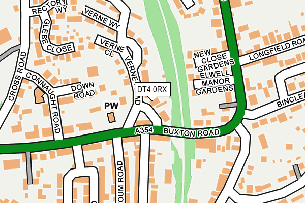 DT4 0RX map - OS OpenMap – Local (Ordnance Survey)