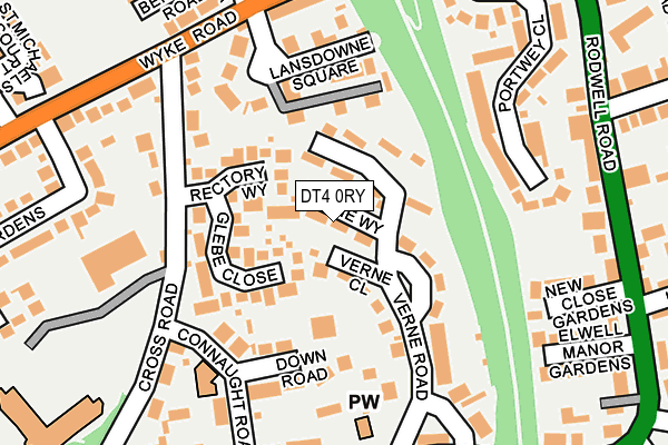 DT4 0RY map - OS OpenMap – Local (Ordnance Survey)