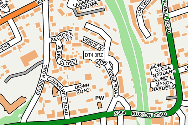 DT4 0RZ map - OS OpenMap – Local (Ordnance Survey)