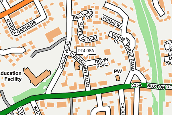 DT4 0SA map - OS OpenMap – Local (Ordnance Survey)