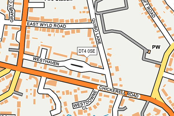 DT4 0SE map - OS OpenMap – Local (Ordnance Survey)