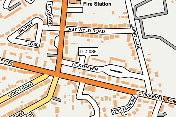 DT4 0SF map - OS OpenMap – Local (Ordnance Survey)