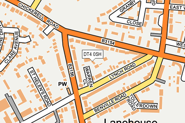 DT4 0SH map - OS OpenMap – Local (Ordnance Survey)