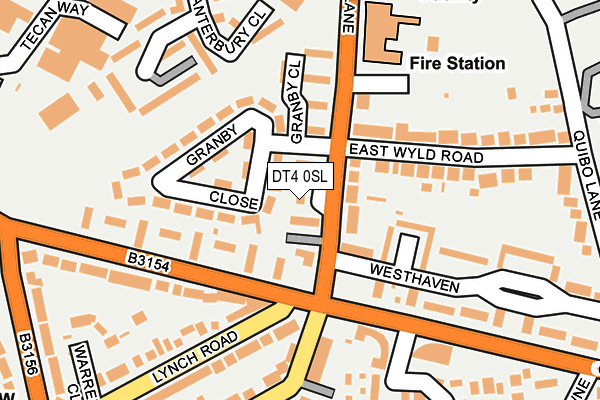 DT4 0SL map - OS OpenMap – Local (Ordnance Survey)