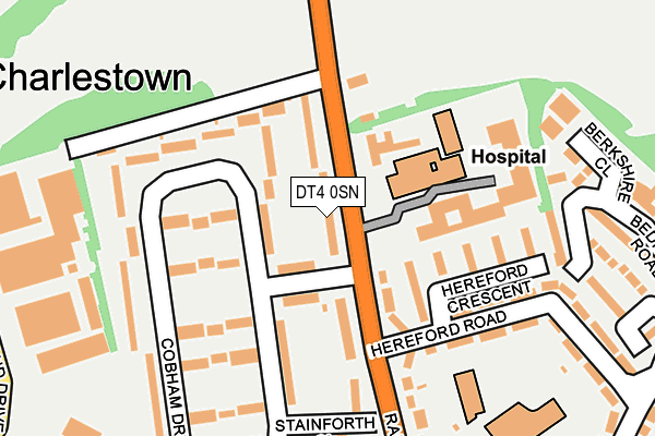 DT4 0SN map - OS OpenMap – Local (Ordnance Survey)