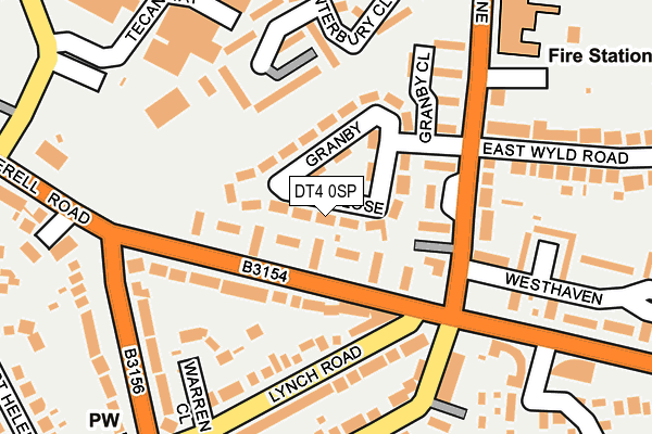 DT4 0SP map - OS OpenMap – Local (Ordnance Survey)