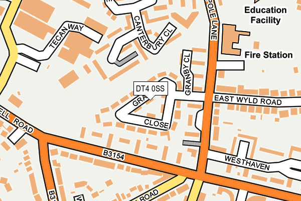 DT4 0SS map - OS OpenMap – Local (Ordnance Survey)