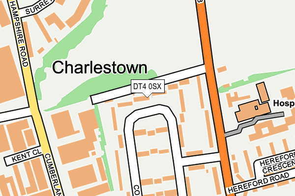 DT4 0SX map - OS OpenMap – Local (Ordnance Survey)