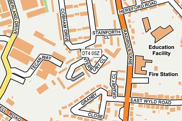 DT4 0SZ map - OS OpenMap – Local (Ordnance Survey)