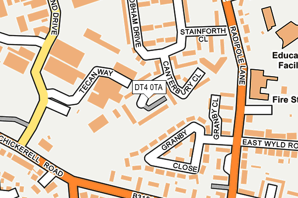 DT4 0TA map - OS OpenMap – Local (Ordnance Survey)