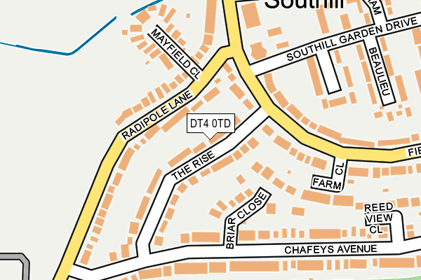 DT4 0TD map - OS OpenMap – Local (Ordnance Survey)