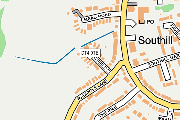 DT4 0TE map - OS OpenMap – Local (Ordnance Survey)